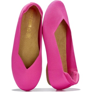 image:imageProject Cloud Womens Flats Memory Foam Ballet Flats for Women Prospect  Memory Foam Insole and Lightweight Design  NonSlip Sole Comfortable and Durable Womens Flats for All OccasionsFuchsia Knit