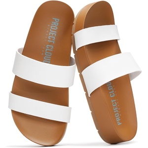 image:imageProject Cloud Womens Two Strap Sandals amp Non Slip Summer Slides Hilltop  Slides for Women Plush Soft Insole Casual Beach Footwear Vacation Outfits Travel Everyday Comfort Easy Wear Versatile FashionOffwhite