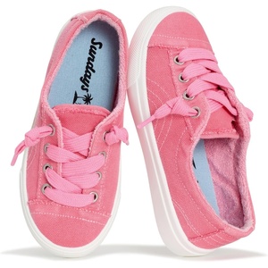 image:imageSundays Canvas Shoes for Kids  NonSlip amp Lightweight Boys amp Girls Shoes  Canvas Girls Sneakers with High Density Smart Foam Insole Girls Shoes  Lighhweight Kids Sneakers Girls FootwearMorning Glory