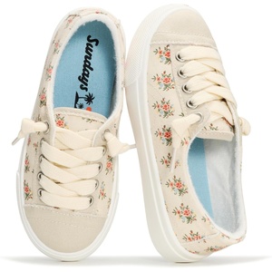 image:imageSundays Canvas Shoes for Kids  NonSlip amp Lightweight Boys amp Girls Shoes  Canvas Girls Sneakers with High Density Smart Foam Insole Girls Shoes  Lighhweight Kids Sneakers Girls FootwearCoral Multi