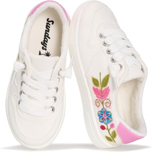 image:imageSundays Girls Sneakers NonSlip Canvas Girls Shoes Comfort Kids Footwear  Kids Shoes for Girls amp Boys Footwear  Lightweight and NonSlip Boys amp Girls Shoes  Comfortable Soft Insole Kids SneakersOff White Clara K Canvas
