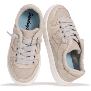 image:imageSundays Girls Sneakers NonSlip Canvas Girls Shoes Comfort Kids Footwear  Kids Shoes for Girls amp Boys Footwear  Lightweight and NonSlip Boys amp Girls Shoes  Comfortable Soft Insole Kids SneakersLunar Rock Canvas