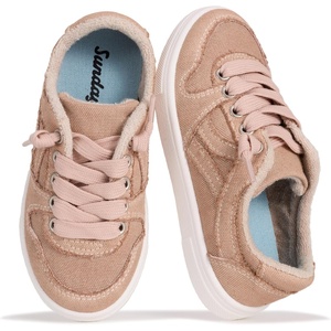 image:imageSundays Girls Sneakers NonSlip Canvas Girls Shoes Comfort Kids Footwear  Kids Shoes for Girls amp Boys Footwear  Lightweight and NonSlip Boys amp Girls Shoes  Comfortable Soft Insole Kids SneakersRose Dust Mesh