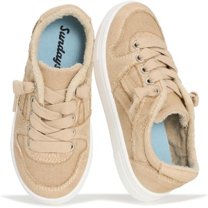 image:imageSundays Girls Sneakers NonSlip Canvas Girls Shoes Comfort Kids Footwear  Kids Shoes for Girls amp Boys Footwear  Lightweight and NonSlip Boys amp Girls Shoes  Comfortable Soft Insole Kids SneakersSand Canvas