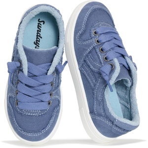 image:imageSundays Girls Sneakers NonSlip Canvas Girls Shoes Comfort Kids Footwear  Kids Shoes for Girls amp Boys Footwear  Lightweight and NonSlip Boys amp Girls Shoes  Comfortable Soft Insole Kids SneakersTrue Navy Canvas