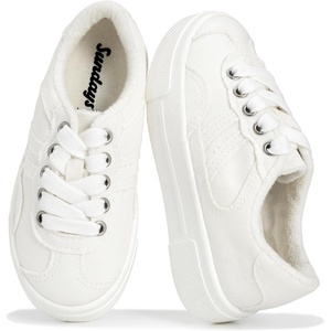 image:imageSundays Girls Sneakers NonSlip Canvas Girls Shoes Comfort Kids Footwear  Kids Shoes for Girls amp Boys Footwear  Lightweight and NonSlip Boys amp Girls Shoes  Comfortable Soft Insole Kids SneakersOff White Hailey Canvas