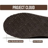 image:imageProject Cloud Mens Slippers Genuine Leather Australian Shearling Slippers  Memory Foam Insole Non Slip Fuzzy Shoes Indoor Outdoor Warm Cozy Footwear Everyday Comfort Soft Lining Cushioned Sole Easy OnDark Chocolate Suede  Unwind