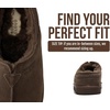 image:imageProject Cloud Mens Slippers Genuine Leather Australian Shearling Slippers  Memory Foam Insole Non Slip Fuzzy Shoes Indoor Outdoor Warm Cozy Footwear Everyday Comfort Soft Lining Cushioned Sole Easy OnDark Chocolate Suede  Unwind