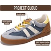 image:imageGenuine Leather Slip On Sneakers for Women with Leather Memory Foam Insole  Memory Foam Insole Lightweight Shoes for Women  Womens Fashion Sneakers  Comfortable Women Footwear Everyday EssentialsBlue Suede