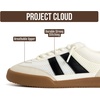 image:imageGenuine Leather Slip On Sneakers for Women with Leather Memory Foam Insole  Memory Foam Insole Lightweight Shoes for Women  Womens Fashion Sneakers  Comfortable Women Footwear Everyday EssentialsWhite Multi