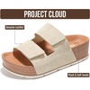 image:imageProject Cloud 100 Genuine Leather Platform Sandals Women Summer WedgesBirch
