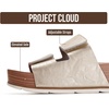 image:imageProject Cloud 100 Genuine Leather Platform Sandals Women Summer WedgesMetallic Gold Leather