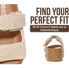 image:imageProject Cloud 100 Genuine Leather Platform Sandals Women Summer WedgesNatural Crochet