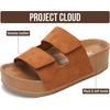 image:imageProject Cloud 100 Genuine Leather Platform Sandals Women Summer WedgesRust Suede