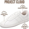 image:imageProject Cloud 100 Genuine Leather Womens Sneakers with Memory Foam  Lightweight Non Slip Shoes for Women Stylish Spring Footwear Comfortable Casual Everyday Travel Weekend Outfits All Day WearWhite Leather
