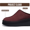 image:imageProject Cloud Platform Clogs for Women  Nonslip Womens Mules amp Clog Mix  High Density SmartFoam Womens Clogs  Lightweight Platform Shoes  Stylish Platform Wedge Mules for Women FootwearBurgundy Suede