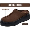 image:imageProject Cloud Platform Clogs for Women  Nonslip Womens Mules amp Clog Mix  High Density SmartFoam Womens Clogs  Lightweight Platform Shoes  Stylish Platform Wedge Mules for Women FootwearChocolate Suede