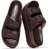 image:imageProject Cloud Lightweight Platform Wedge Sandals for Women 2026 Softy  Plush amp Soft Insole Wedge Sandals for Women 2Strap Platform Sandals Women NonSlip and WaterResistant Womens SandalsDark Choco