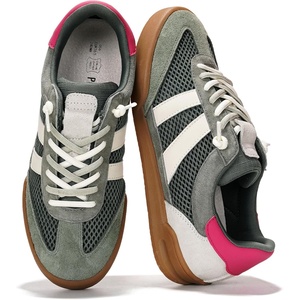 image:imageGenuine Leather Slip On Sneakers for Women with Leather Memory Foam Insole  Memory Foam Insole Lightweight Shoes for Women  Womens Fashion Sneakers  Comfortable Women Footwear Everyday EssentialsOlive Suede