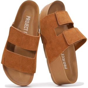 image:imageProject Cloud 100 Genuine Leather Platform Sandals Women Summer WedgesRust Suede