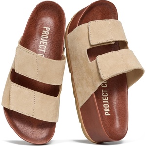 image:imageProject Cloud 100 Genuine Leather Platform Sandals Women Summer WedgesSand