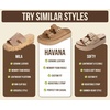image:imageProject Cloud Platform Sandals Women Memory Foam Slides HavanaRaffia9  Memory Foam Insole Adjustable Buckle Lightweight Design NonSlip Sole Platform Slides for Women Everyday Comfort