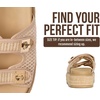 image:imageProject Cloud Platform Sandals Women Memory Foam Slides HavanaRaffia9  Memory Foam Insole Adjustable Buckle Lightweight Design NonSlip Sole Platform Slides for Women Everyday Comfort