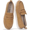 image:imageProject Cloud 100 Genuine Leather Loafers for Women  Memory Foam Womens Shoes  Non Slip Spring Loafers Flexible Sole  Fashion Shoes for Women 2026 Filide TAN 8