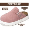 image:imageGirls Clogs 100 Genuine Leather Mules for Kids Cork Footbed NonSlip Sole  Cork Footbed Arch Support Non Slip Sandals for Girls Comfortable Footwear Travel Everyday Casual Indoor Outdoor Easy WearPink Suede