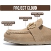 image:imageProject Cloud 100 Genuine Leather Clogs for Women Footwear 2026  Memory Foam Insole Womens Clogs NonSlip Outsole Mules for Women Footwear Lightweight Womens Mules amp Clogs Fall ShoesBone Suede  Holly