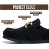image:imageProject Cloud 100 Genuine Leather Clogs for Women Footwear 2026  Memory Foam Insole Womens Clogs NonSlip Outsole Mules for Women Footwear Lightweight Womens Mules amp Clogs Fall ShoesBlack Suede  Holly