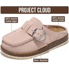 image:imageProject Cloud 100 Genuine Leather Girls Clogs  Non Slip Mules  Clogs for Kids with Slip Resistant Sole  Soft amp Plush Insole Shoes for Girls  Clogs amp Mules for Kids ShoesLight Pink Suede