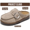 image:imageProject Cloud 100 Genuine Leather Girls Clogs  Non Slip Mules  Clogs for Kids with Slip Resistant Sole  Soft amp Plush Insole Shoes for Girls  Clogs amp Mules for Kids ShoesTaupe Suede