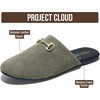 image:imageProject Cloud 100 Genuine Leather Slides for Women  Women Mules  Horse Bit Mules for Women with Memory Foam Insole amp NonSlip Womens Slides  Womens Mules amp Clogs  Comfy Slides for WomenSage Suede