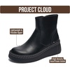 image:imageProject Cloud Genuine Leather Platform Ankle Boots For Women MIA  Wedge Booties For Women  Everyday Lightweight Platform Womens Booties  Fall Boots for WomenBlack