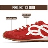 image:imageProject Cloud Lightweight Sneakers for Women with Memory Foam Insole  Trendy Leather Womens Shoes NonSlip Outsole Comfortable Fashion Footwear Casual Everyday Work Travel Weekend Outfits All DayRed