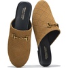 image:imageProject Cloud 100 Genuine Leather Slides for Women  Women Mules  Horse Bit Mules for Women with Memory Foam Insole amp NonSlip Womens Slides  Womens Mules amp Clogs  Comfy Slides for WomenChestnut Suede