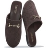 image:imageProject Cloud 100 Genuine Leather Slides for Women  Women Mules  Horse Bit Mules for Women with Memory Foam Insole amp NonSlip Womens Slides  Womens Mules amp Clogs  Comfy Slides for WomenChocolate Suede