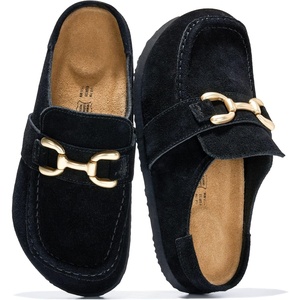 image:imageProject Cloud 100 Genuine Leather Clogs for Women Footwear 2026  Memory Foam Insole Womens Clogs NonSlip Outsole Mules for Women Footwear Lightweight Womens Mules amp Clogs Fall ShoesBlack Suede  Holly