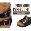 image:imageProject Cloud Kids Sandals 100 Genuine Leather Slides for Boys amp GirlsBlack Distressed