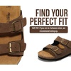 image:imageProject Cloud Kids Sandals 100 Genuine Leather Slides for Boys amp GirlsBrown Sugar