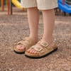 image:imageProject Cloud Kids Sandals 100 Genuine Leather Slides for Boys amp GirlsCamel Suede