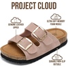 image:imageProject Cloud Kids Sandals 100 Genuine Leather Slides for Boys amp GirlsDusty Pink Suede