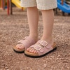 image:imageProject Cloud Kids Sandals 100 Genuine Leather Slides for Boys amp GirlsDusty Pink Suede