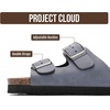 image:imageProject Cloud Kids Sandals 100 Genuine Leather Slides for Boys amp GirlsJersey Blue Leather