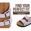 image:imageProject Cloud Kids Sandals 100 Genuine Leather Slides for Boys amp GirlsLavender Suede