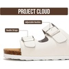 image:imageProject Cloud Kids Sandals 100 Genuine Leather Slides for Boys amp GirlsWhite