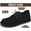image:image100 Genuine Leather Moccasin Loafers for Women  Moccasin Shoes for WomenBlack Suede