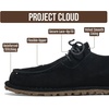 image:image100 Genuine Leather Moccasin Loafers for Women  Moccasin Shoes for WomenBlack Suede