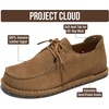 image:image100 Genuine Leather Moccasin Loafers for Women  Moccasin Shoes for WomenChestnut Suede